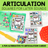 Articulation Squares for Speech Therapy - LATE Sounds