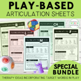 Articulation in Play Handouts BUNDLE for speech therapy