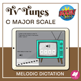 Music Distance Learning: C Major Scale Melodic Dictation - BOOM Cards