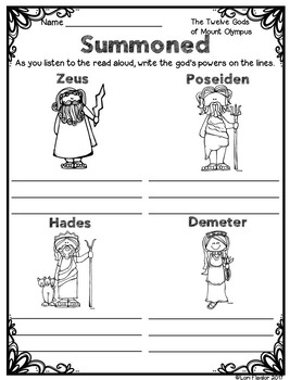 Greek Myths Supplemental Activities by Lori Flaglor | TpT