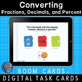 Converting Fractions, Decimals, and Percents Boom Cards