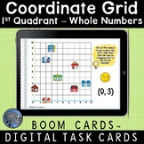 Coordinate Plane Whole Numbers Boom Cards