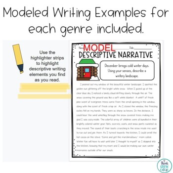 Digital December Writing Activities by Think Grow Giggle | TpT