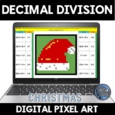 Dividing Decimals Christmas Digital Pixel Art