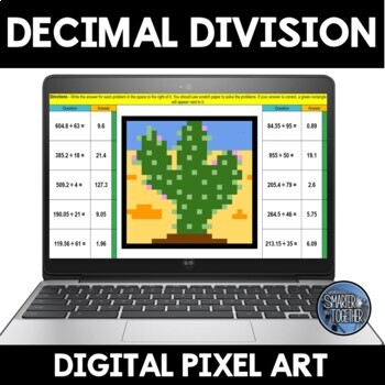 Preview of Dividing Decimals Digital Pixel Art