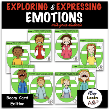 Preview of Emotions - Inferencing - Body Language - Boom Cards - Distance Learning