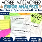 Place Value Activities Grade 3 Math Review Agree or Disagr