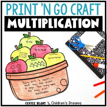 Preview of Fall Multiplication and Division Craft | Apple Basket Activity