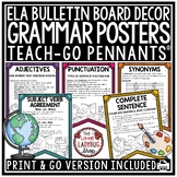 Grammar Rules Posters Language Writing Bulletin Board ELA 