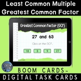 Greatest Common Factor Least Common Multiple Boom Cards