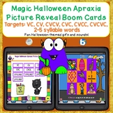 Halloween Apraxia Reveal Boom Cards™ VC/CV/CVCV/CVC/CVCC &