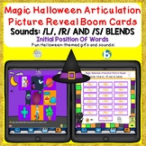 Halloween Articulation Reveal Boom Cards™ /L/, /R/, & /S/ blends