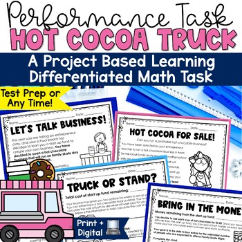 Preview of Math Performance Task Project Real World Math SBAC Test Prep 3rd 4th 5th Grade