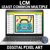 Least Common Multiple LCM Digital Pixel Art