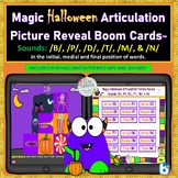 Halloween Articulation Picture Reveal Boom Cards™ B, D, N,