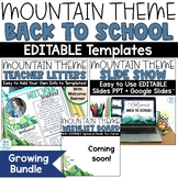 50% off Mountain Meet the Teacher Letter Template Editable