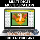 Multiplication 2 by 2 and 1 by 3 Digits Thanksgiving Digit