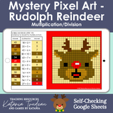 Mystery Pixel Art - Rudolph - Multiplication and Division