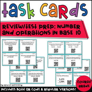 NBT Test Prep Task Cards by Kristin Kennedy | Teachers Pay ...