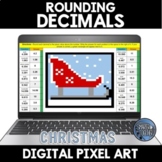 Rounding Decimals Christmas Digital Pixel Art