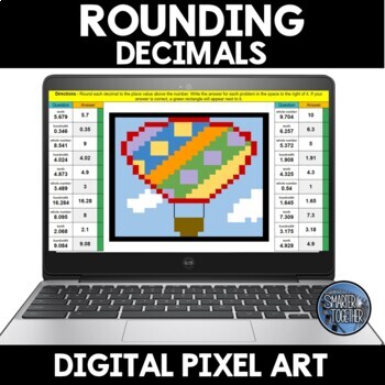 Preview of Rounding Decimals Digital Pixel Art