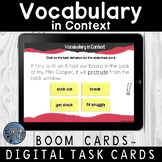 Vocabulary in Context Boom Digital Task Cards