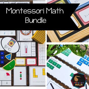 Preview of Montessori Math Bundle