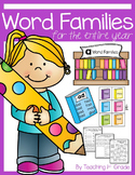 Word Families Year Long Unit- 54 Word Families