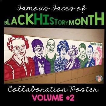 Preview of Black History Month Activity: Famous Faces® Collaborative Poster [Volume 2]