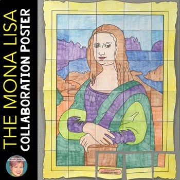 The Mona Lisa by Leondardo Da Vinci Collaboration Poster by Art with Jenny K