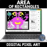 Area of Rectangles Digital Pixel Art