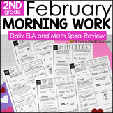 February Morning Work 2nd Grade ELA and Math