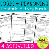 Logic & Reasoning Printable Geometry Activities - Self-Che