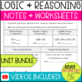 Logic & Reasoning Unit - Notes & Worksheets (Conditionals,