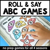 Roll and Say ABC Games for All Four Seasons in PreK and K