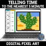 Telling Time to the 5 Minute Digital Pixel Art