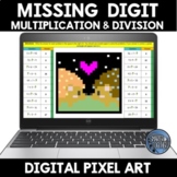 Missing Digit Multiplication and Division Digital Pixel Art