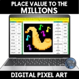 Place Value to the Millions Digital Pixel Art