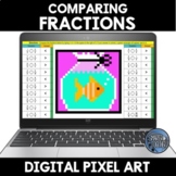 Comparing Fractions Digital Pixel Art