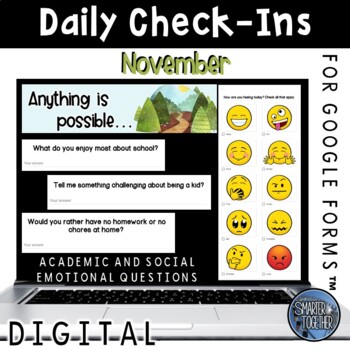 Preview of Digital Daily Check In - November SEL