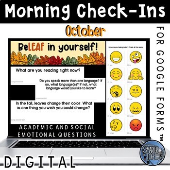 Preview of Digital Daily Check In - October SEL
