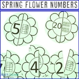 Spring Math Activities: Flower Numbers 0-30 Dots & Ten Fra