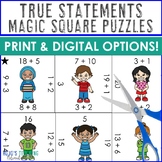 True Statements - Addition and Subtraction within 20 Math 