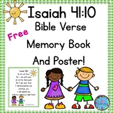 Bible Verse Memory Book and Poster!  Isaiah 41:10