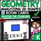 2d Shapes Sides and Corners using BOOM CARDS K.G.B.4