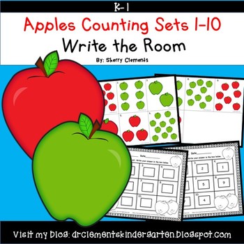 Apples Write The Room Counting Sets 1 10 By Sherry