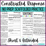 Short & Extended Constructed Response Passages & Questions