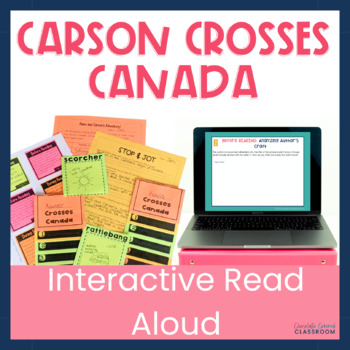 Preview of Carson Crosses Canada Interactive Read Aloud - Canada's Physical Regions