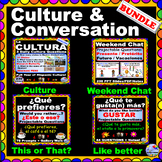 Culture and Conversation BUNDLE Projectable Questions PPT 