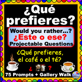 Spanish Would you rather Este o ese Que prefieres PROJECTA